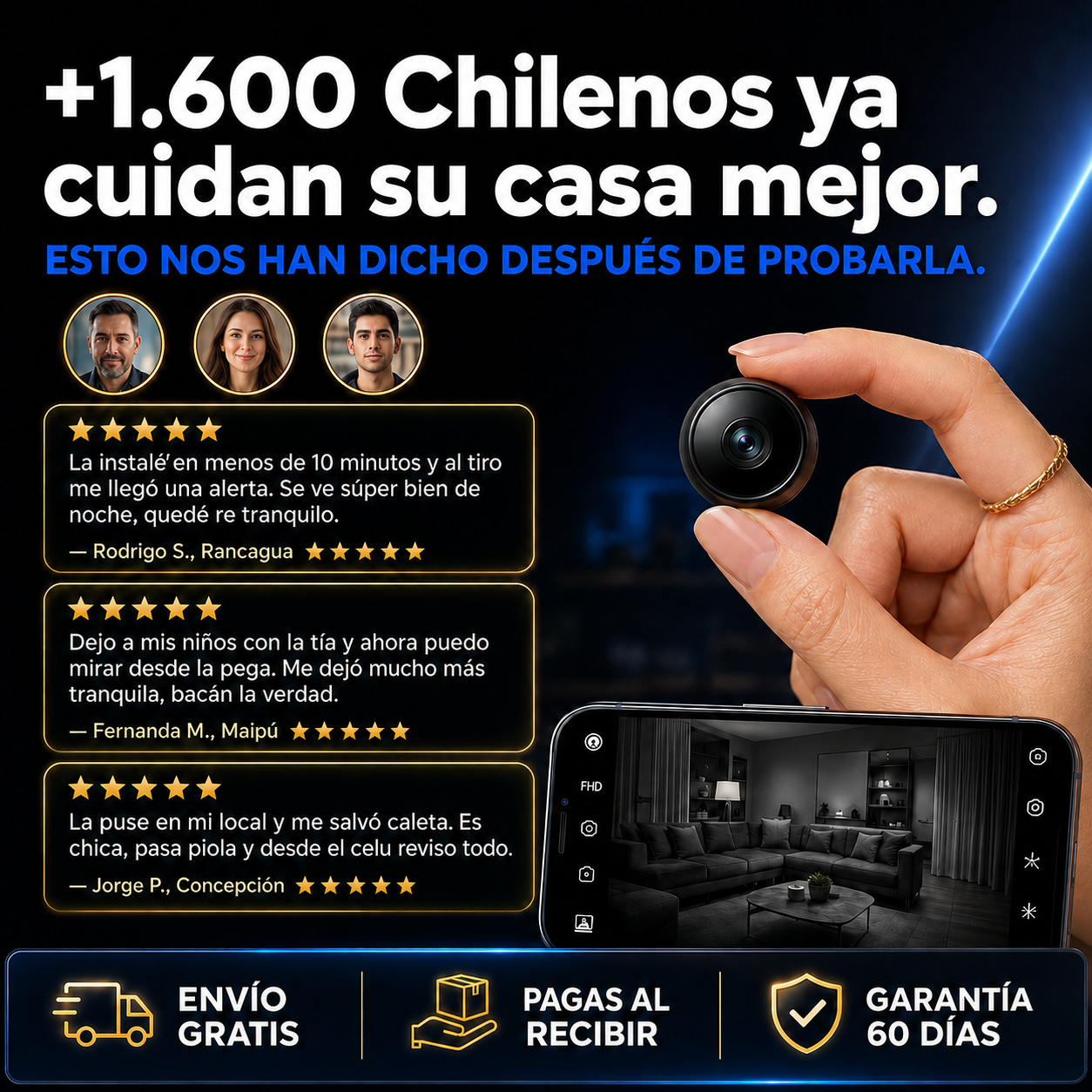 OjoSmart MiniCam™ | Cámara Espía edición Limitada