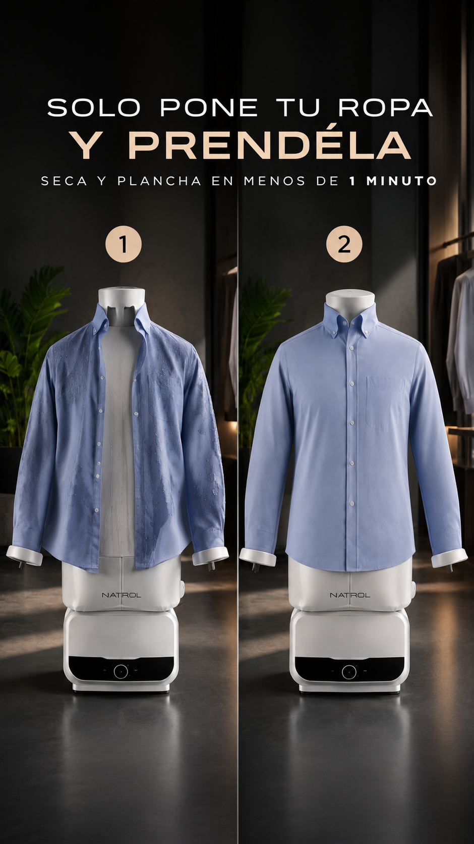 NATROL AirPress | Tu ropa impecable en minutos 👕